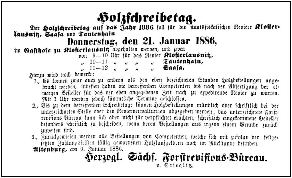 1886-01-21 Kl Holzschreibetag